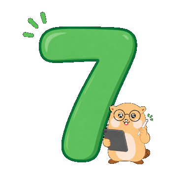 숫자 7과 비버